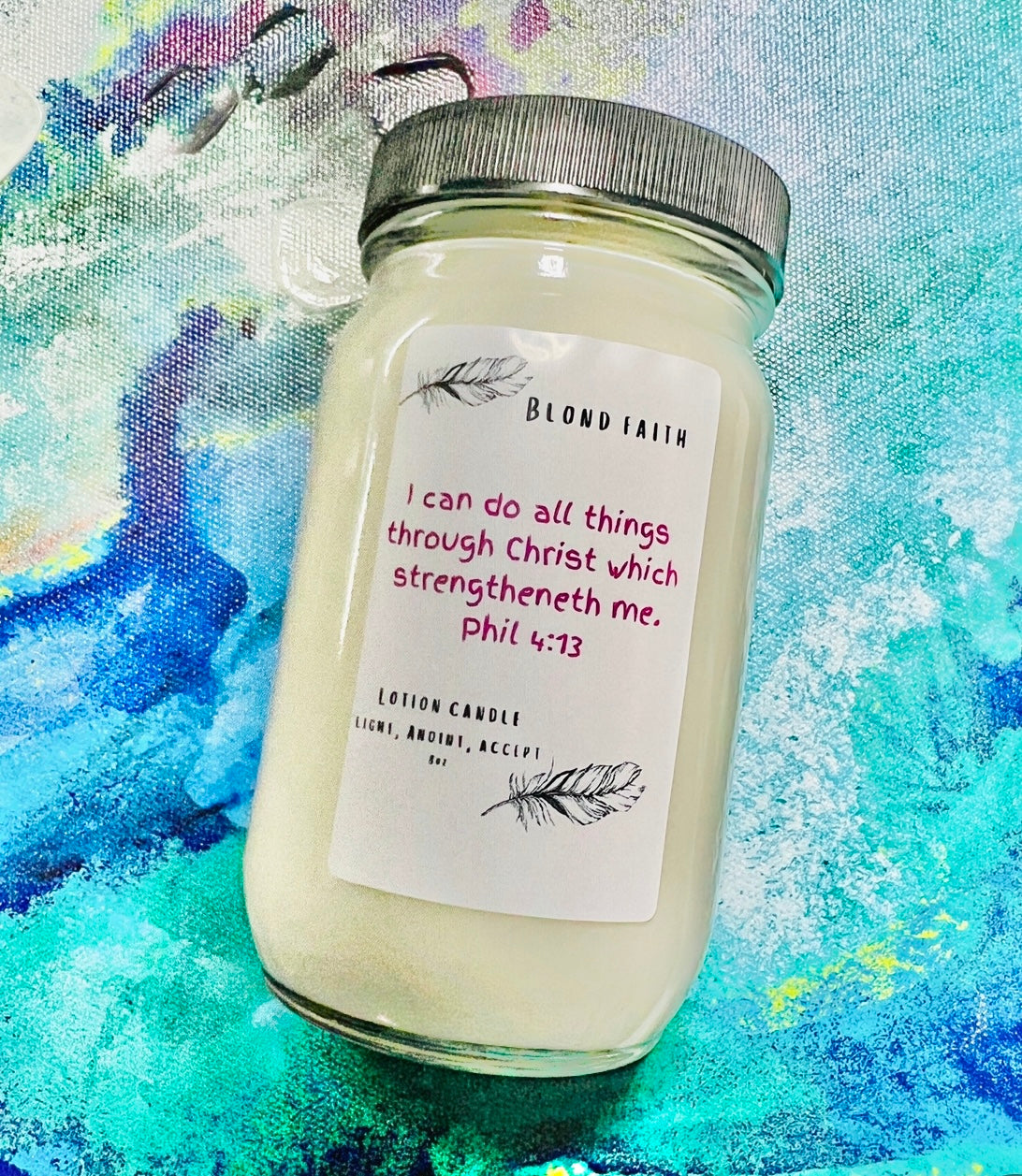 Scripture Lotion Candles